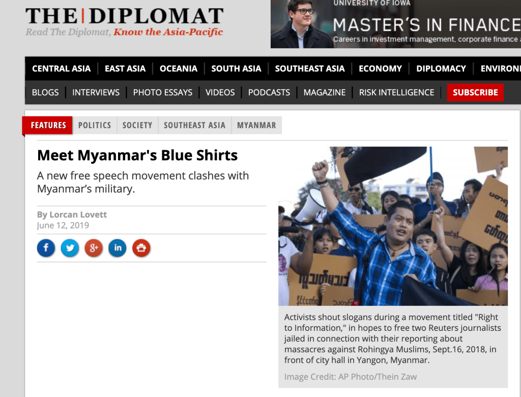 Meet Myanmar’s Blue&nbsp;Shirts