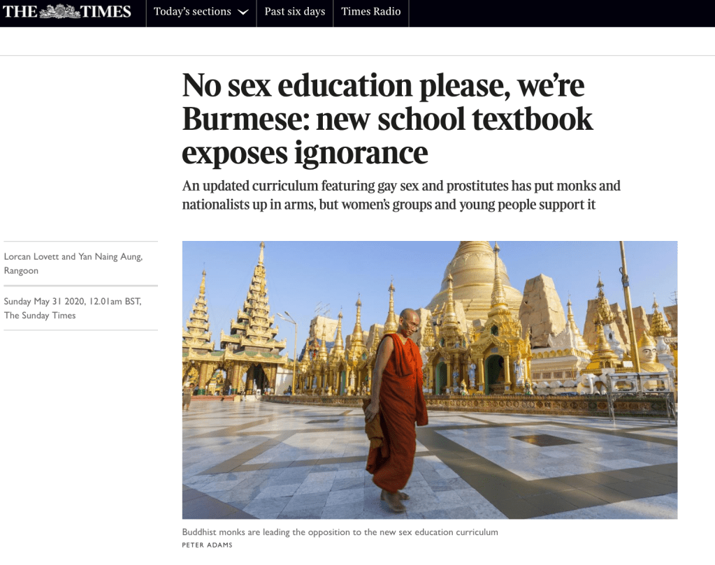No sex education please, we’re Burmese: new school textbook exposes&nbsp;ignorance