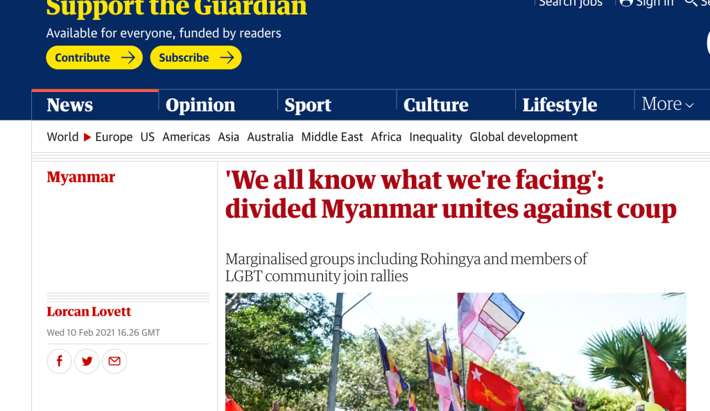 ‘We all know what we’re facing’: divided Myanmar unites against&nbsp;coup